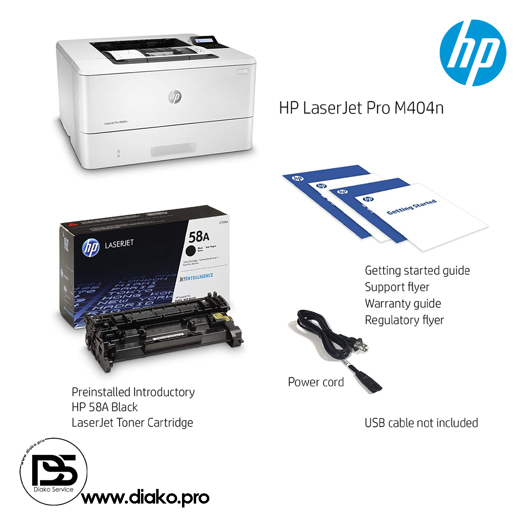 l Diako.pro پرینتر لیزری تک کاره اچ پی HP LaserJet Pro M404d